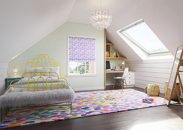 Royal Realm, Lavender - Twist&Fit Roman Blind - Image 6
